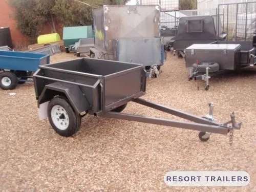 4x3 industrial farm trailer — built by Resort Trailers