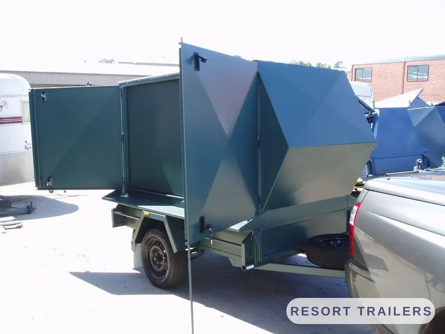 Enclosed trailer finished and ready to hand over — built by Resort Trailers