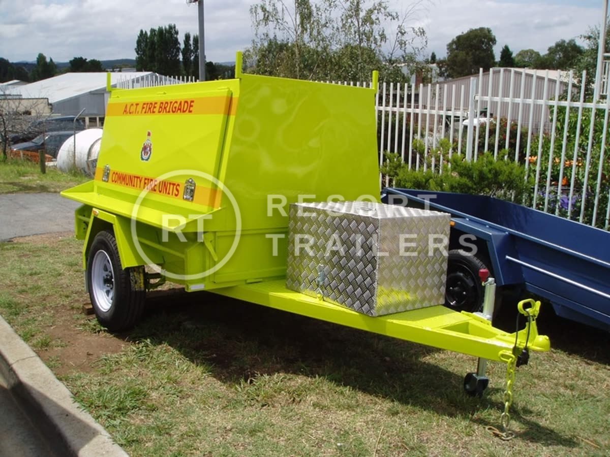 High visibility enclosed trailer made for CFU NO — built by Resort Trailers